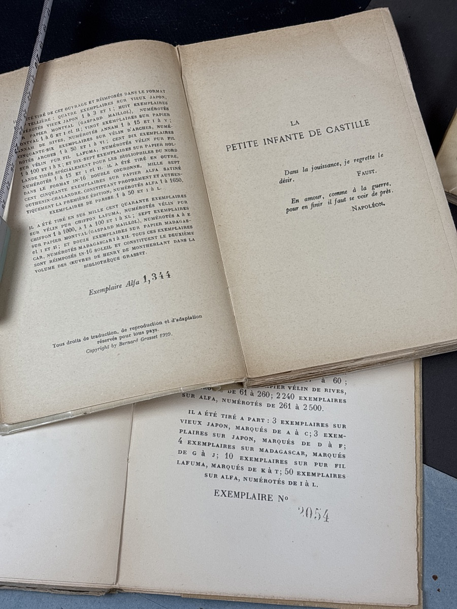 H. De Montherlant 4 éditions originales -photo-3