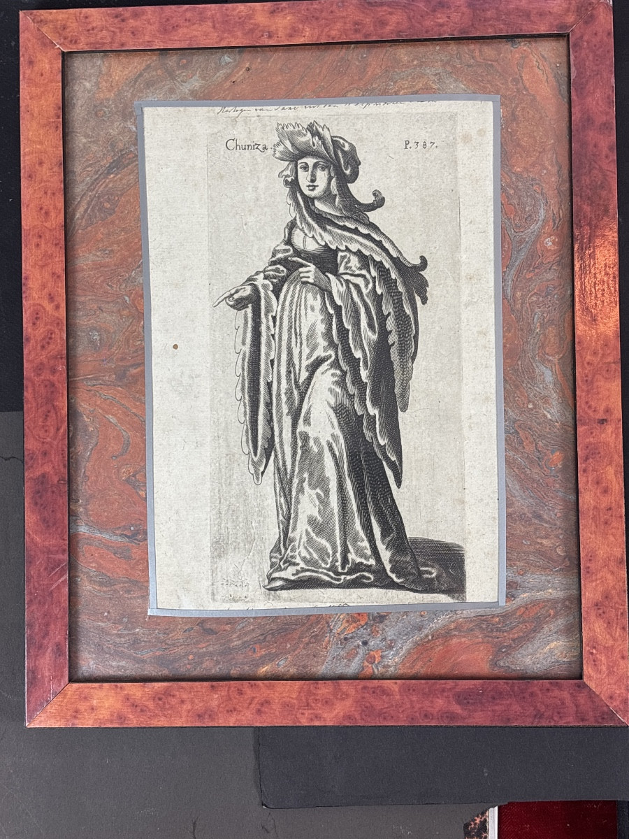 7 gravures début 17 eme Reines de Bavière - koniginnen von Bayern-photo-3