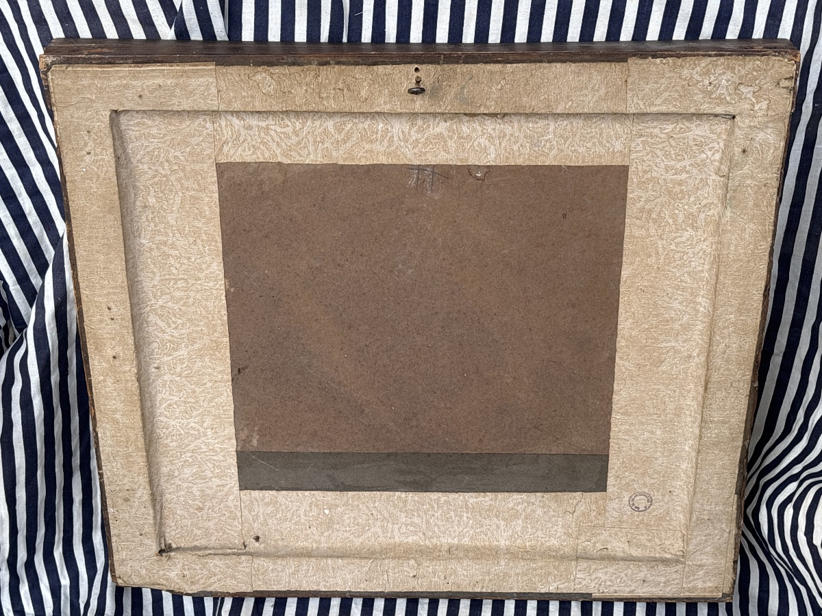 Gilt Frame With Empire-style Fashion Engraving, Circa 1810-photo-4