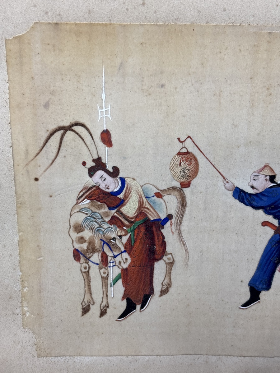 Chine Peinture sur Papier de riz 19 eme -photo-4