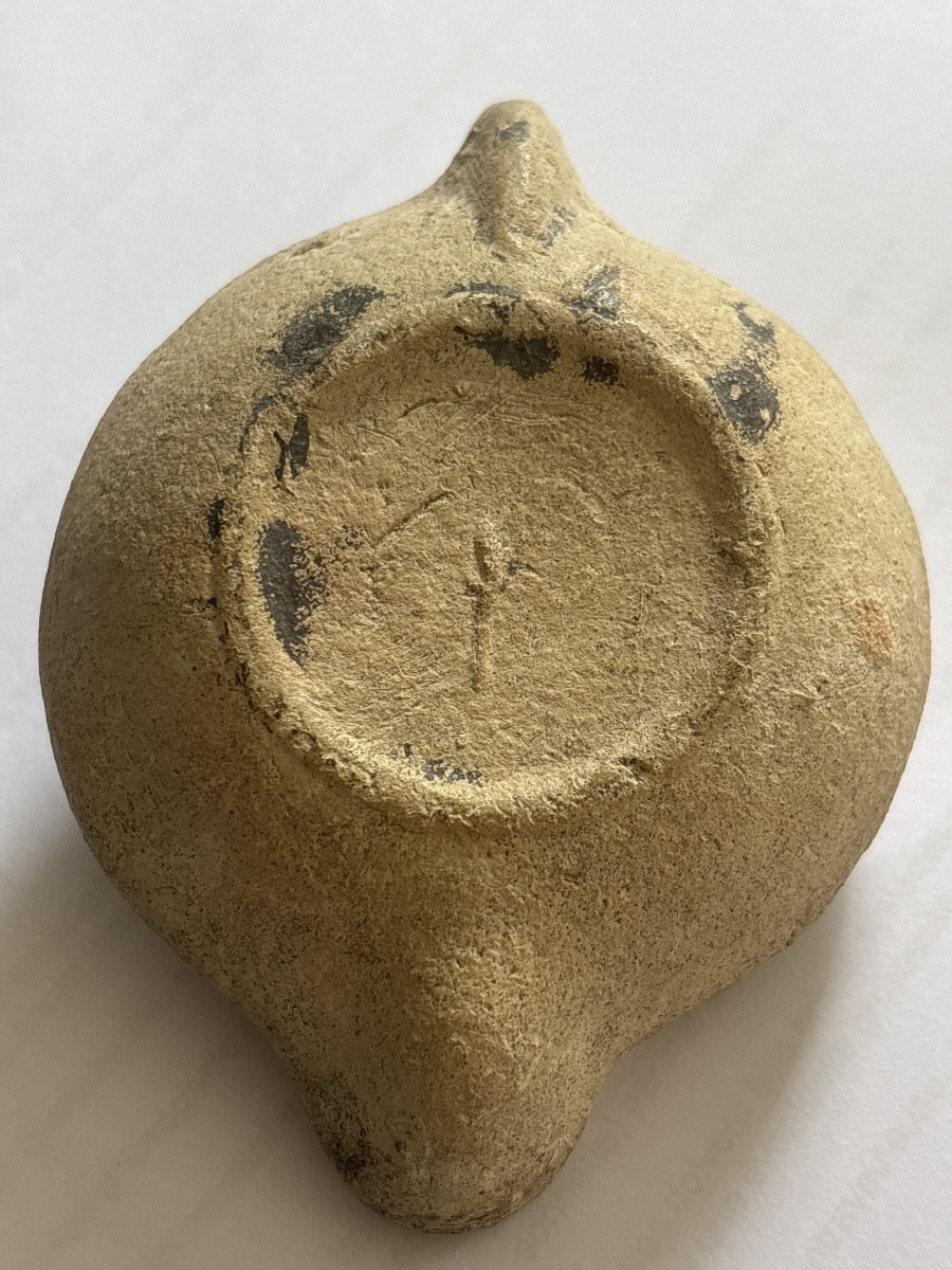 Lampe à Huile Romaine Antique -photo-2