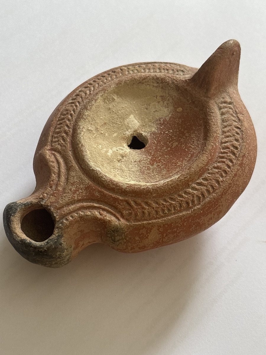 Lampe à Huile Romaine Antique -photo-2