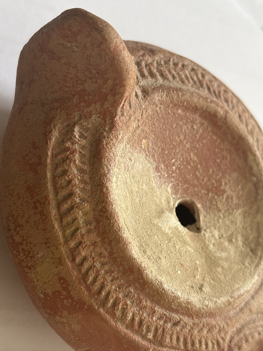 Lampe à Huile Romaine Antique -photo-3