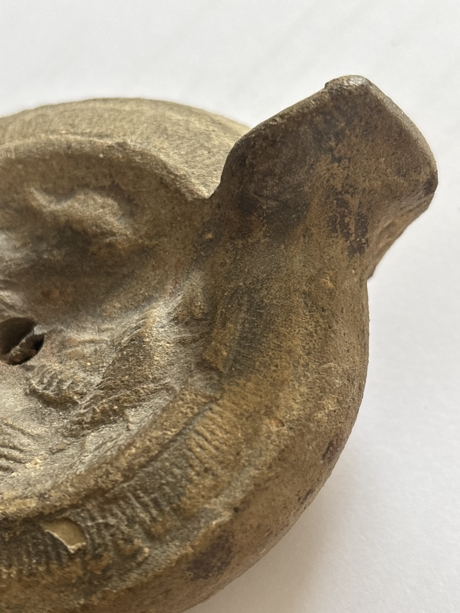 Antique Roman Oil Lamp -photo-1