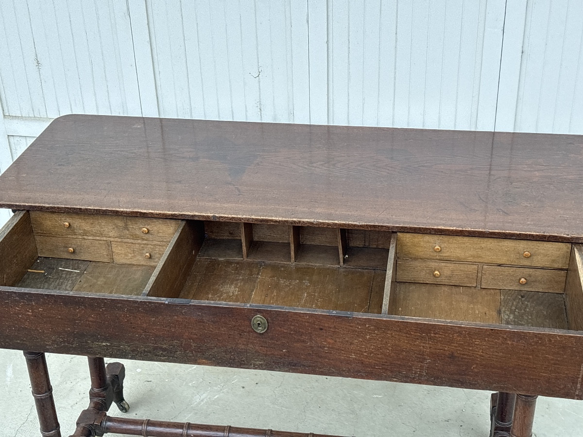 Console de  Milieu Anglaise Comptoir Pieds Bambou  19 eme Mobilier Magasin-photo-1