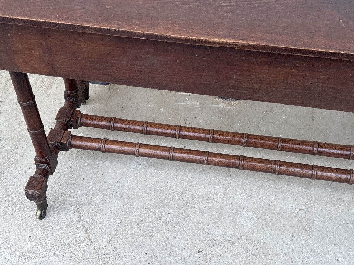 Console de  Milieu Anglaise Comptoir Pieds Bambou  19 eme Mobilier Magasin-photo-4