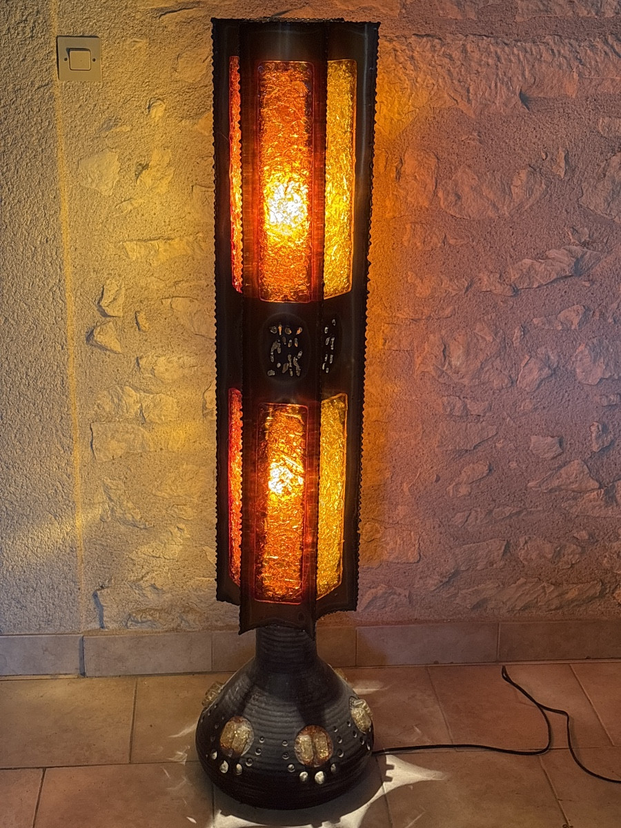 Lampadaire Lampe de Sol Accolay vers 1968