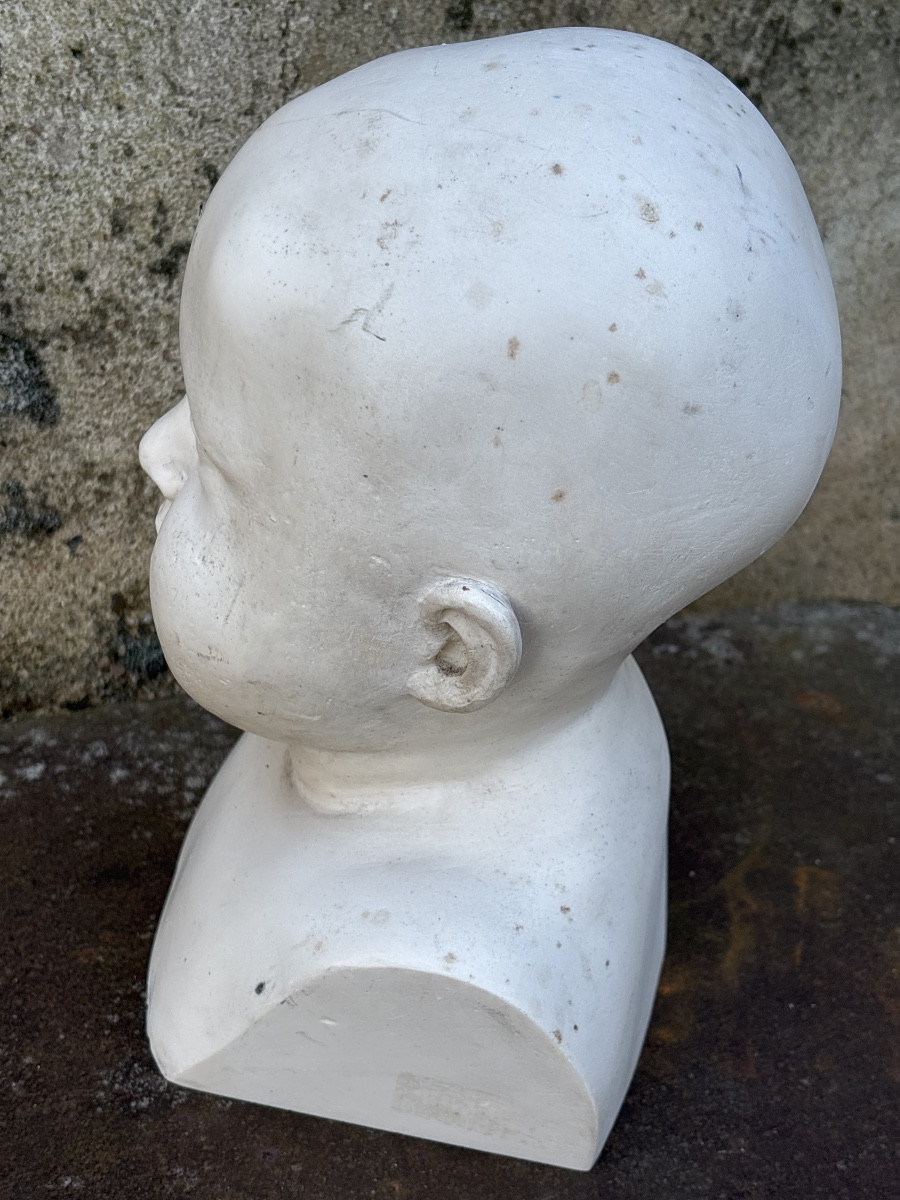 Sculpture Grosse Tête Poupon  -photo-2