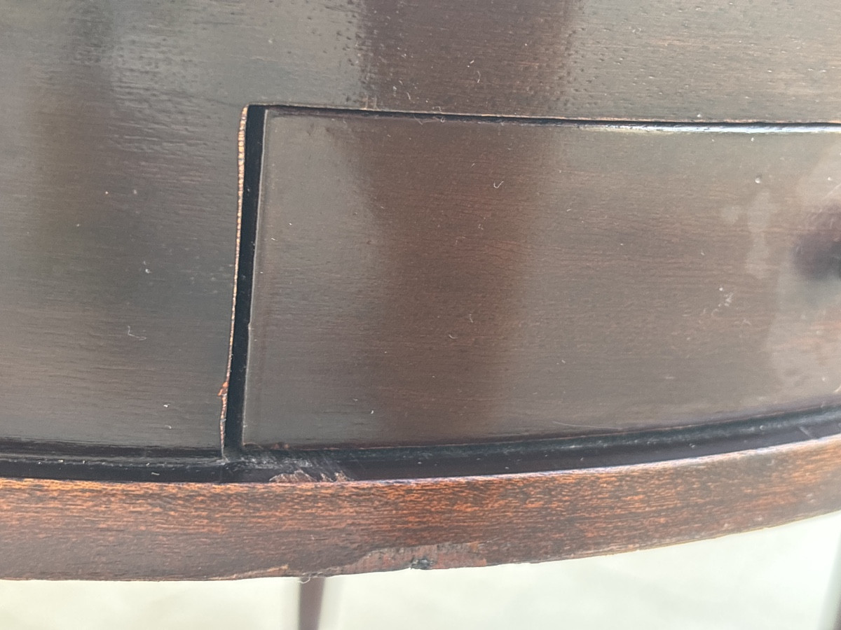 Louis XVI Bouillotte Pedestal Table -photo-1