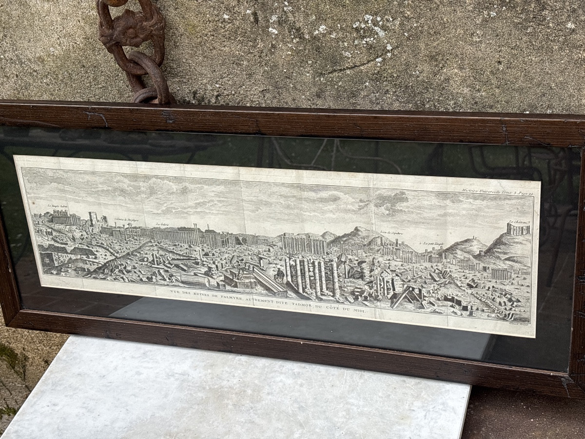 Vue des ruines de Palmyre, autrement dite Tadmor du côté du midi. Benard 