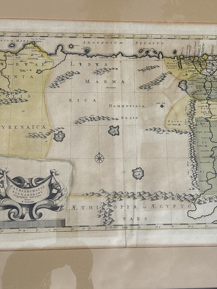 Carte Égypte , Arabie, Libye, Émirats, Qatar. Vers 1640. -photo-3