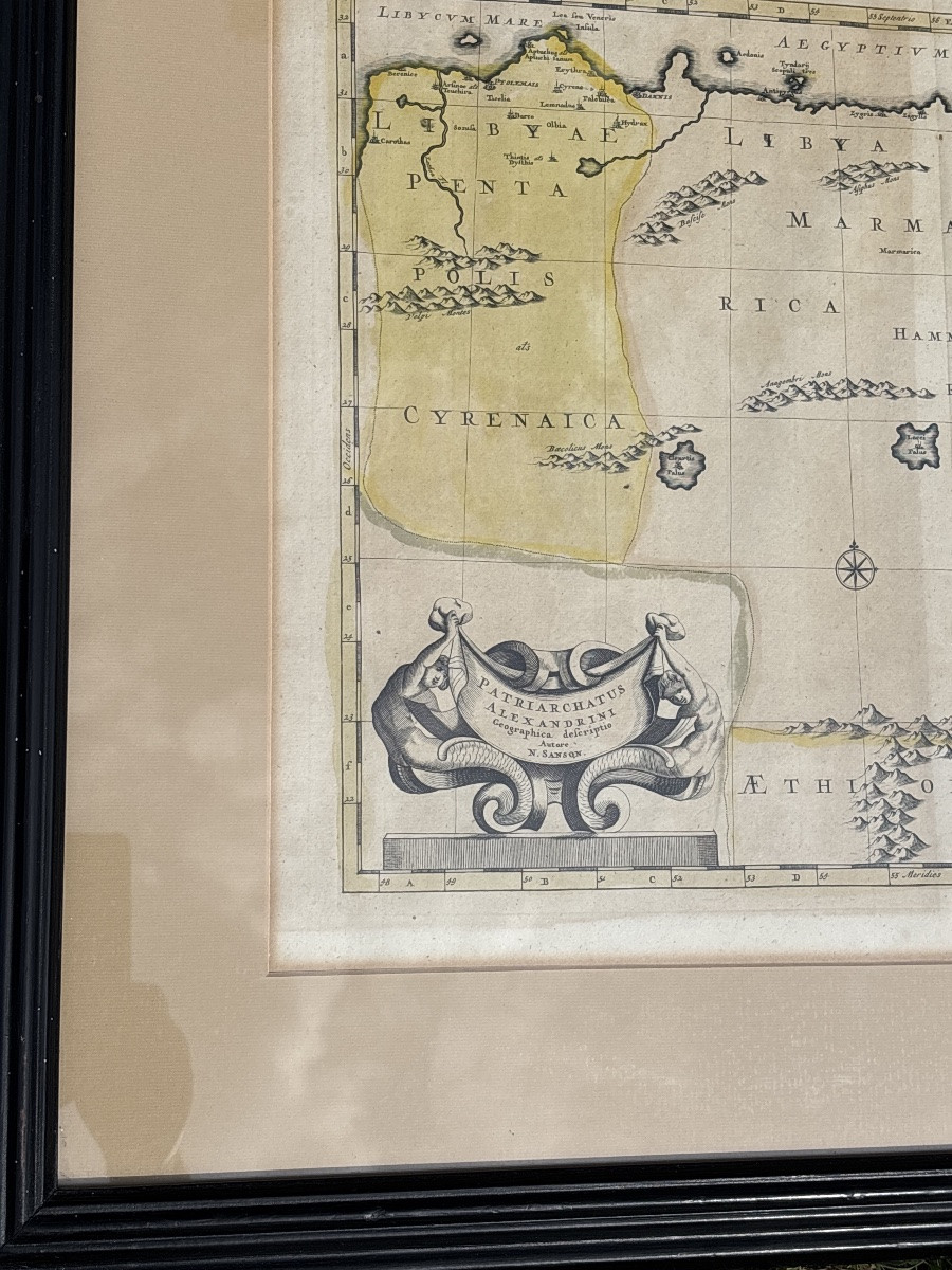 Carte Égypte , Arabie, Libye, Émirats, Qatar. Vers 1640. -photo-4