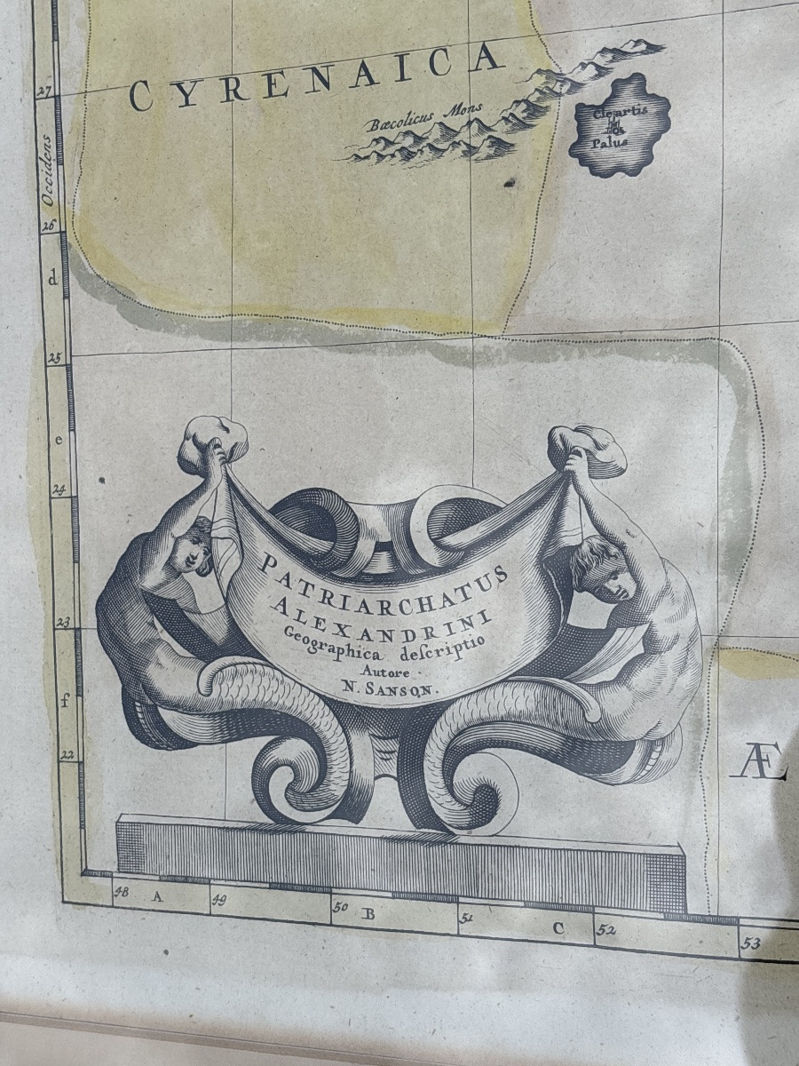 Carte Égypte , Arabie, Libye, Émirats, Qatar. Vers 1640. -photo-2