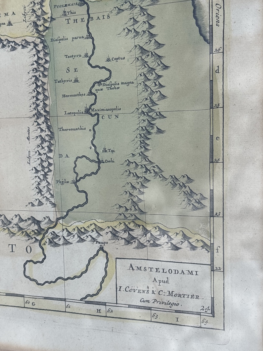 Carte Égypte , Arabie, Libye, Émirats, Qatar. Vers 1640. -photo-3
