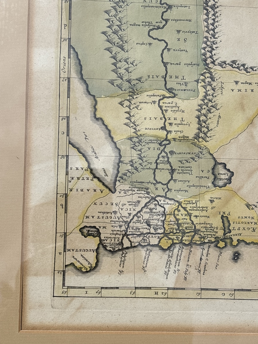 Carte Égypte , Arabie, Libye, Émirats, Qatar. Vers 1640. -photo-5