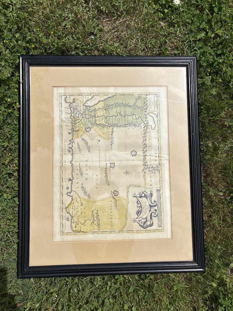 Carte Égypte , Arabie, Libye, Émirats, Qatar. Vers 1640. -photo-6