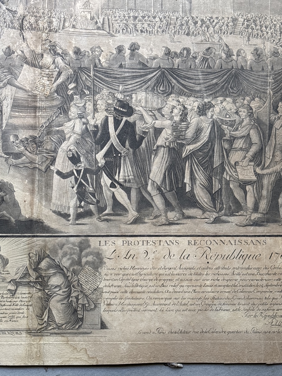 Duplessis Joseph (1725-1802) à La Nation Française , Les Protestants Reconnaissants-photo-1
