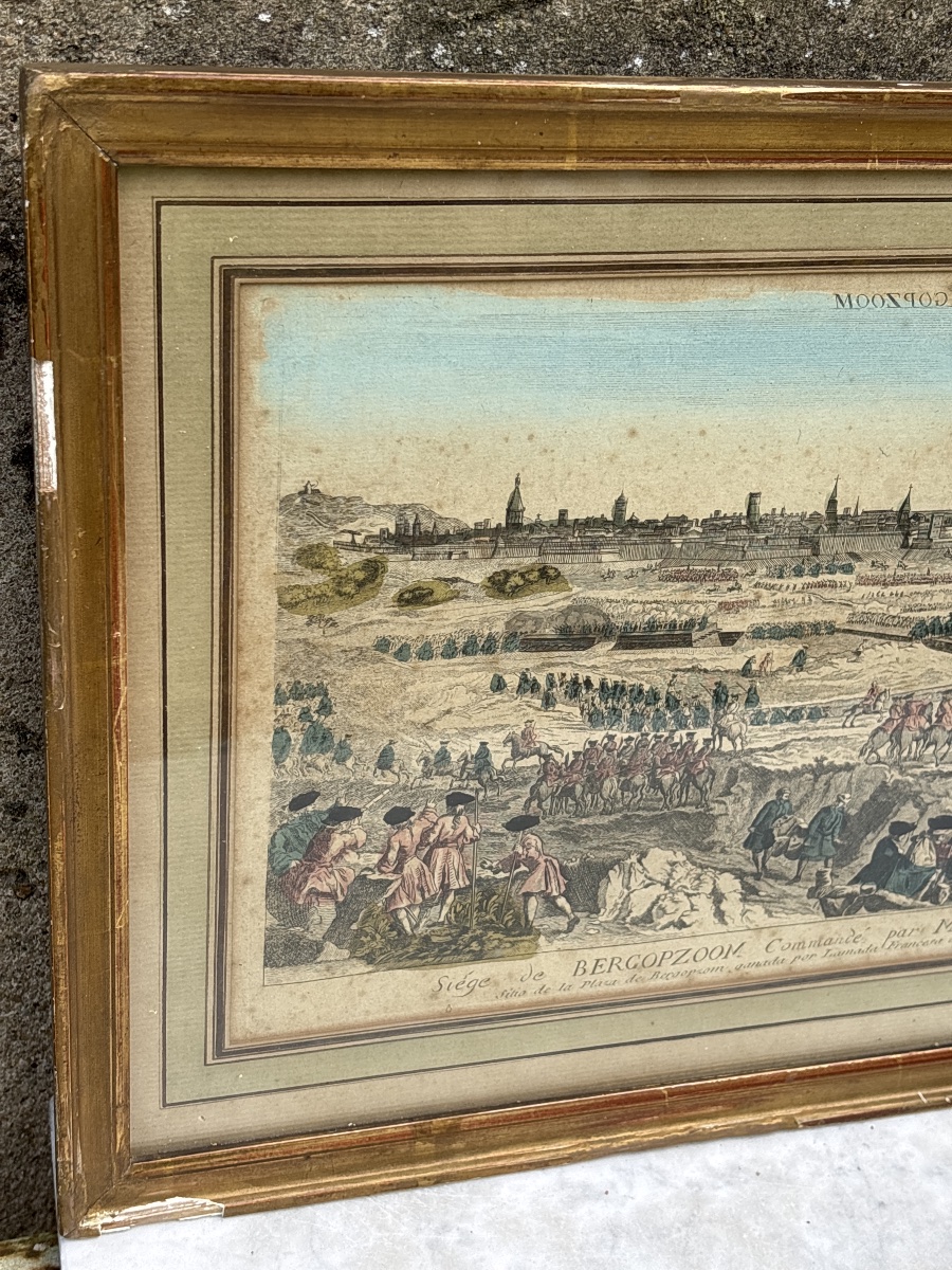 Field Marshal Woldemar De Lowendal (1700-1755) 18th Century Portrait + 2 Engravings: -photo-5