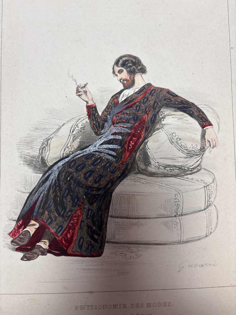 P. Gavarni (1804-1866) lithographie l’ artiste physionomie des modes