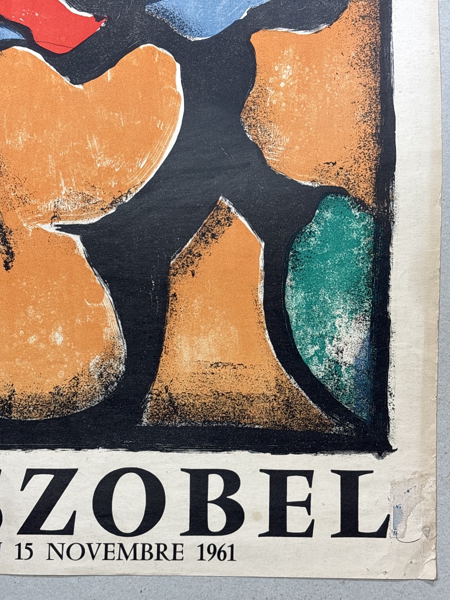César Szobel 1961 Poster Lithograph Galerie Blumenthal-photo-3