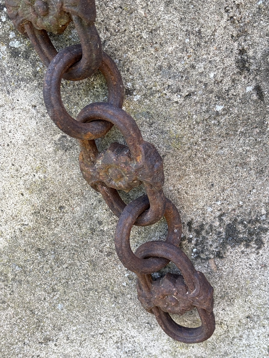 Huge 19th Century Cast-iron Chain-photo-3
