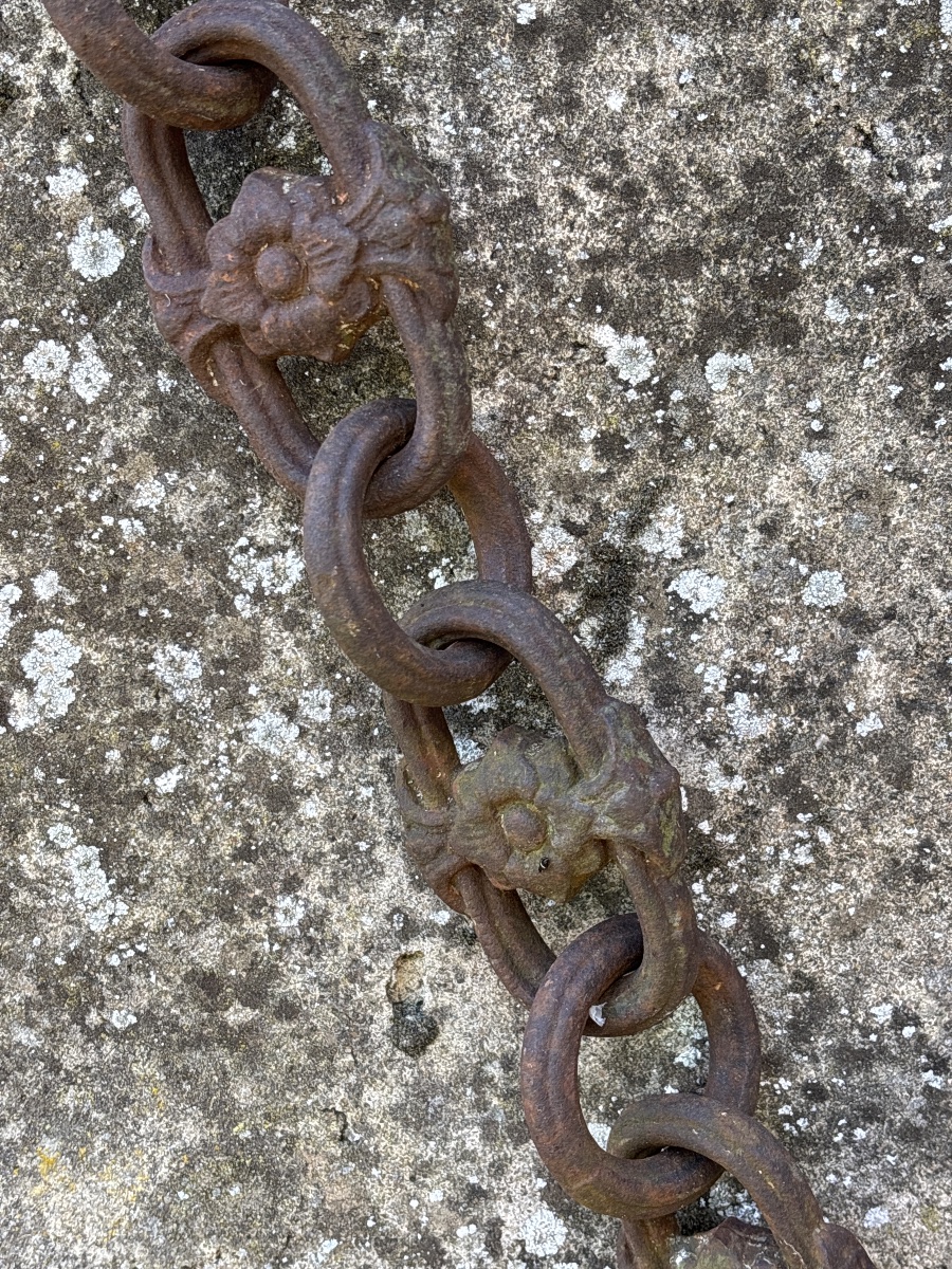Huge 19th Century Cast-iron Chain-photo-4