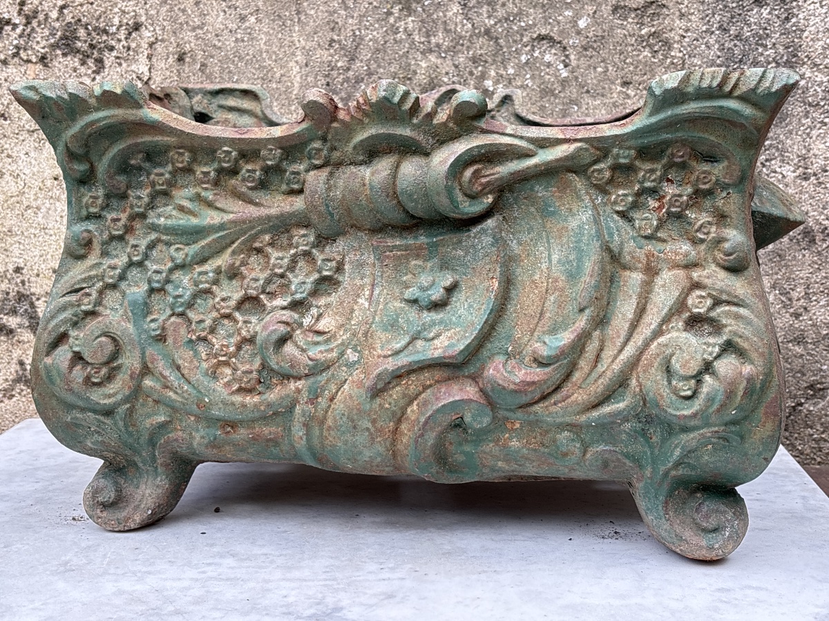 Cast Iron Planter 1900 Eclectic Style-photo-4