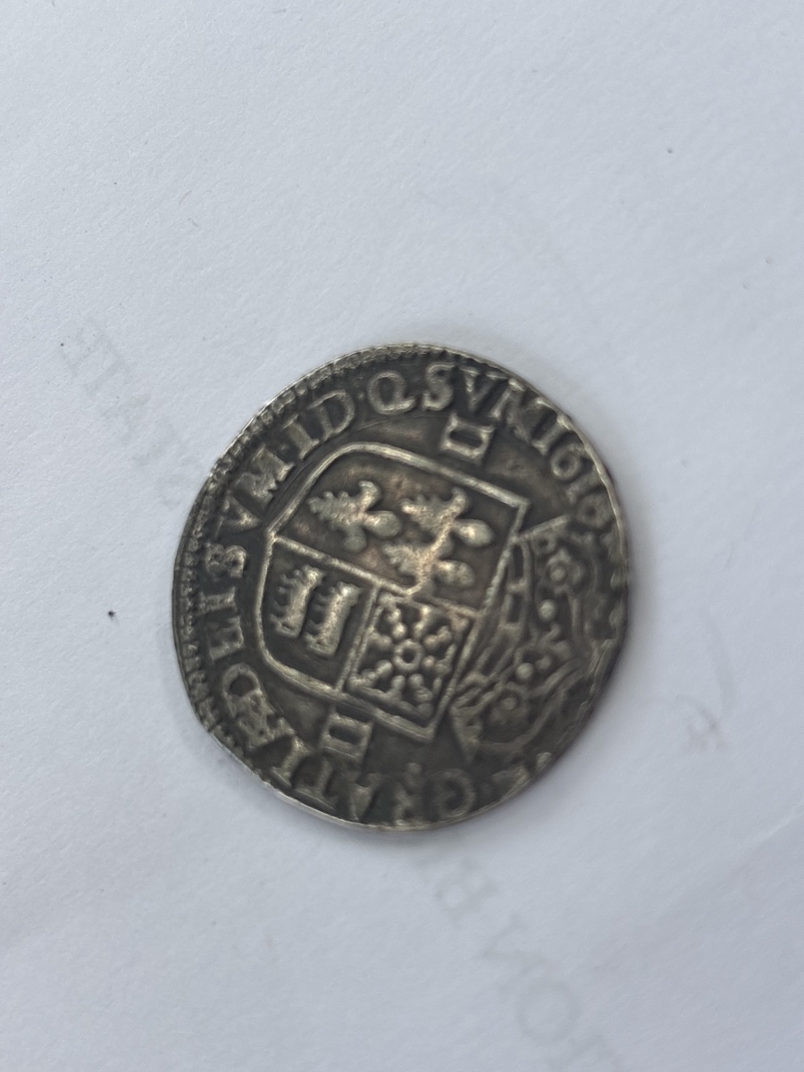 Quart d Écu du Béarn en Argent 1610 Henry IV-photo-3
