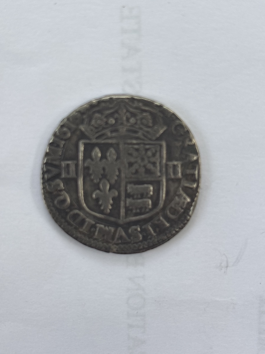 Quart d Écu du Béarn en Argent 1610 Henry IV