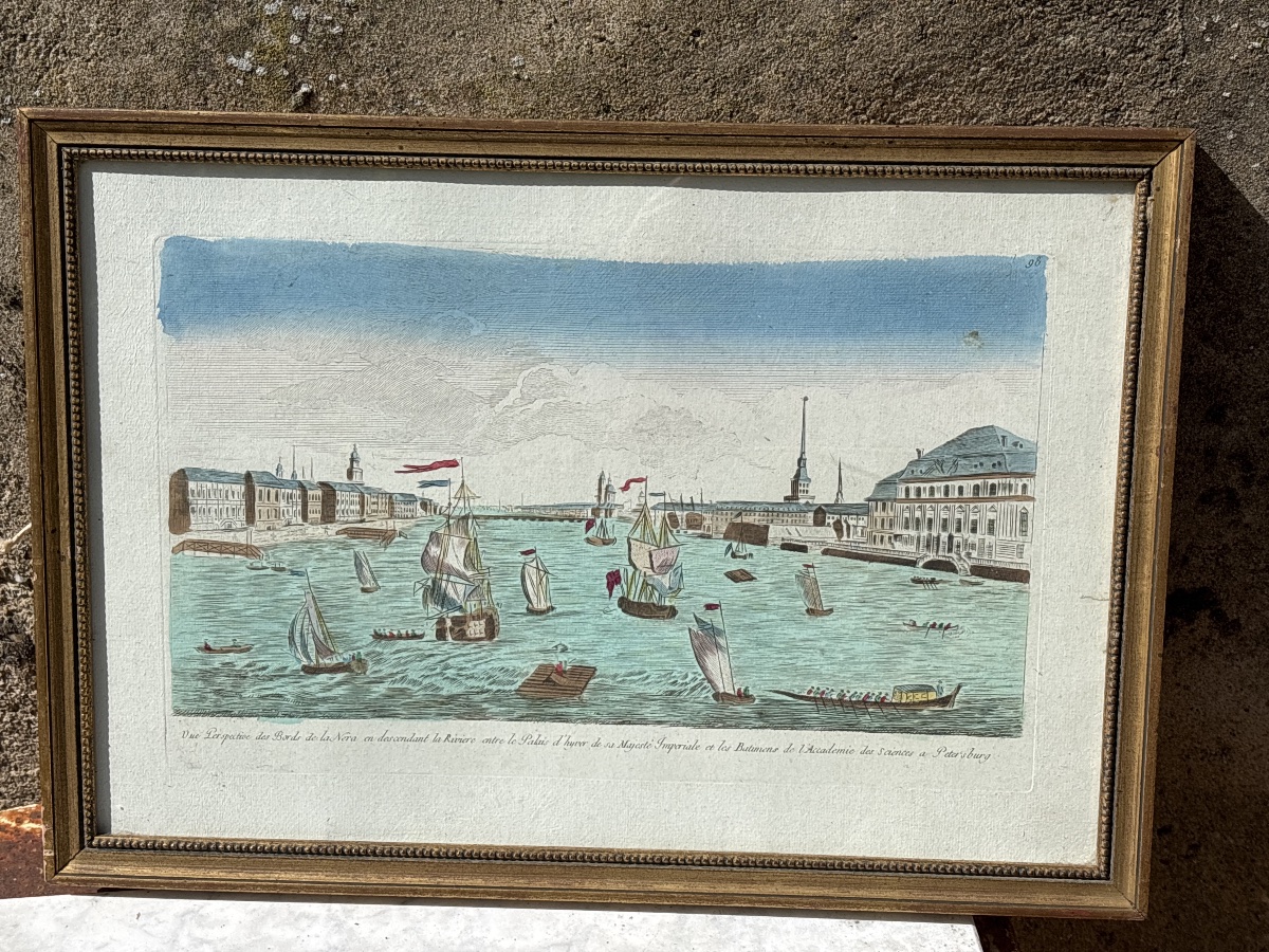 XVIII Russia: A View Of St. Petersburg By Nera 