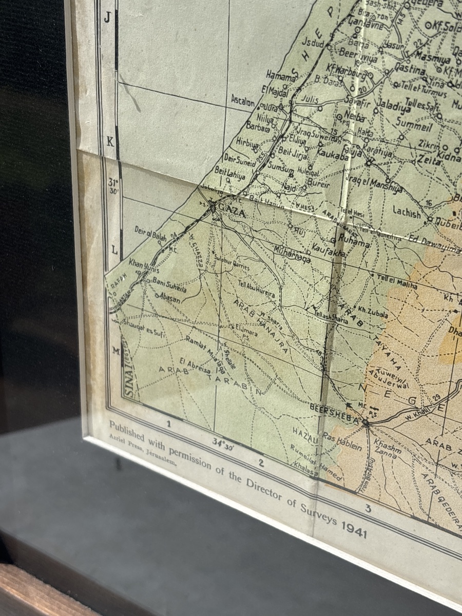 Map Of Palestine, 1941, Published By Azriel Press, Jerusalem -photo-4