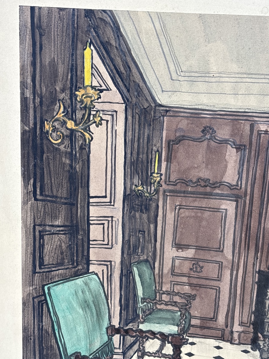 Pierre Louchel (20th Century), Fashion Illustrator And Set Designer -photo-4