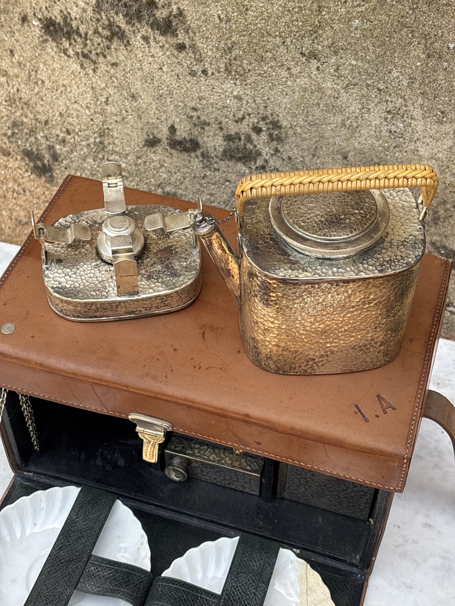 Picnic tea set for car 1910 Service à thé Anglais pour l automobile.-photo-3
