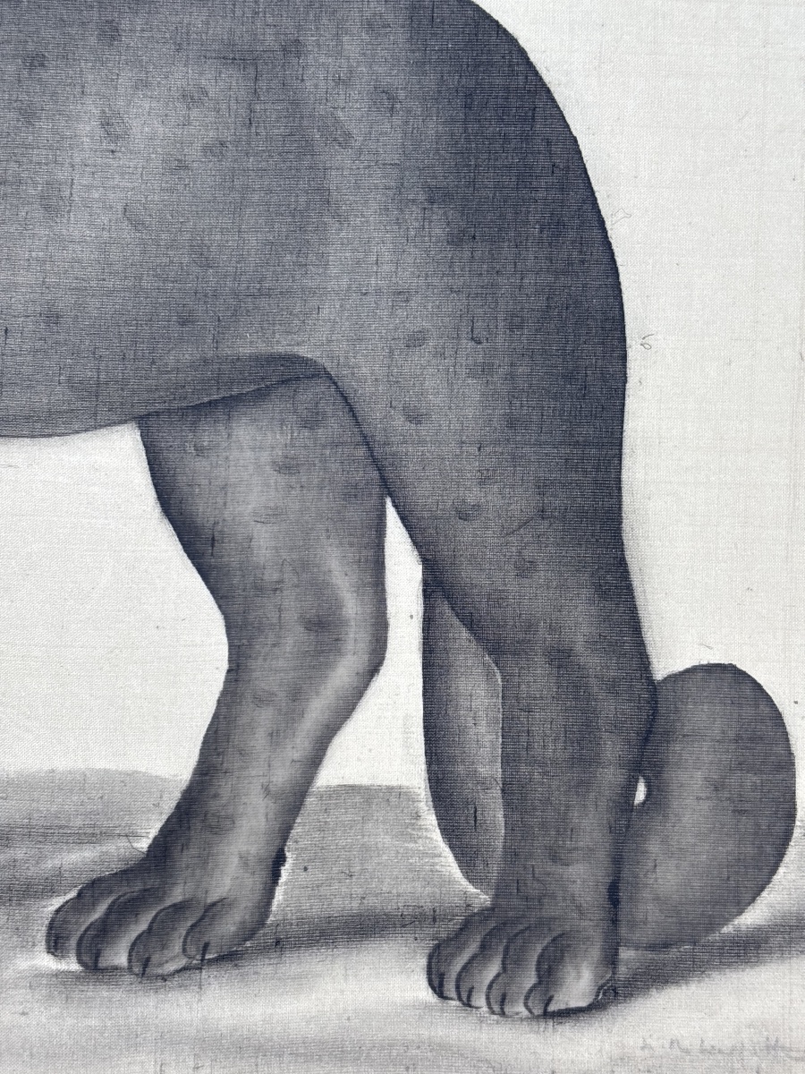 La Roche Laffitte (1943) Black Panther, Painted In Watercolor.-photo-5