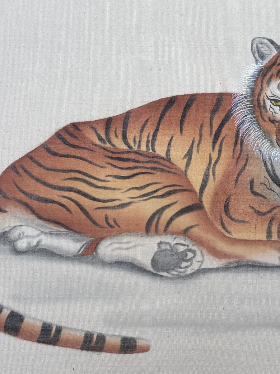 La Roche Laffitte (1943) Tigre traité à l aquarelle -photo-3