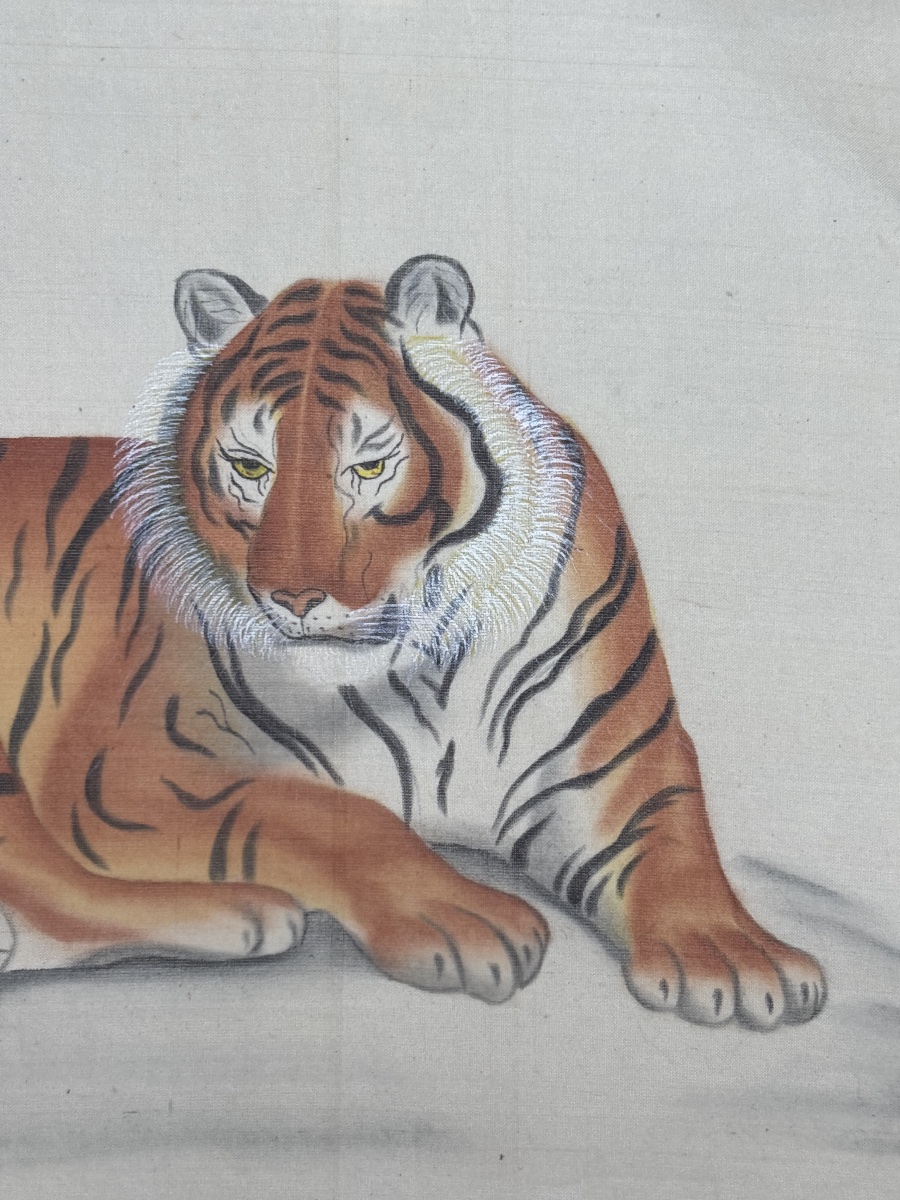La Roche Laffitte (1943) Tigre traité à l aquarelle -photo-4