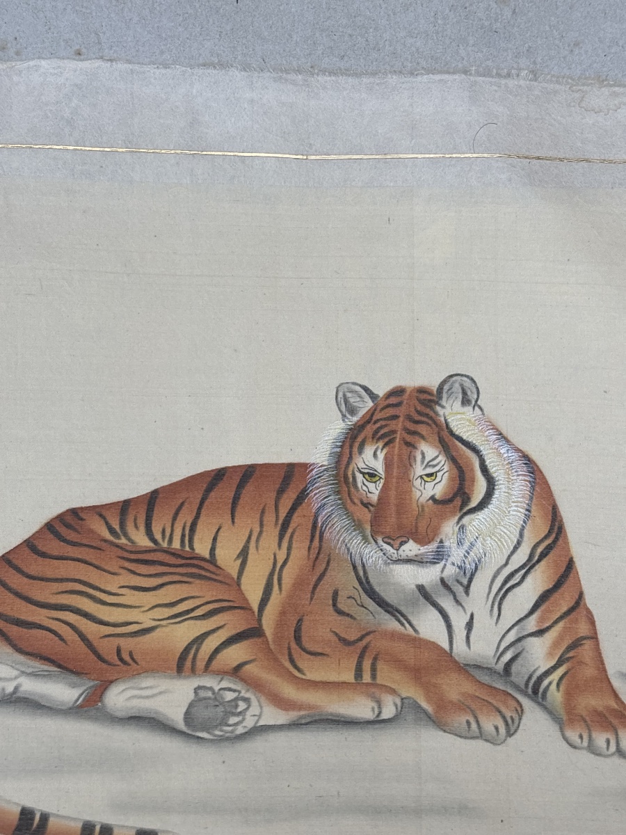 La Roche Laffitte (1943) Tigre traité à l aquarelle -photo-5