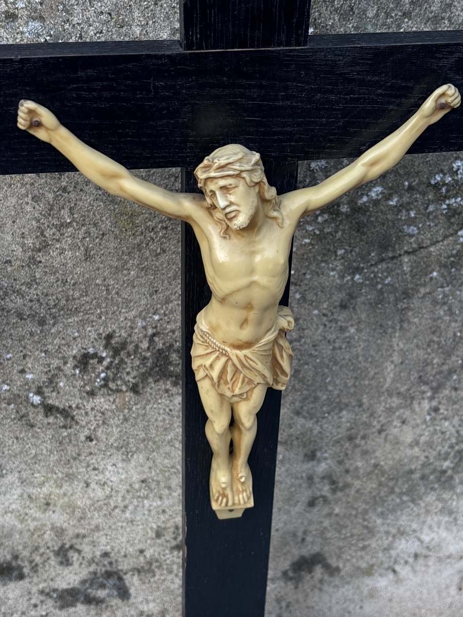 2 Grands Christ d autel du 19 eme -photo-1