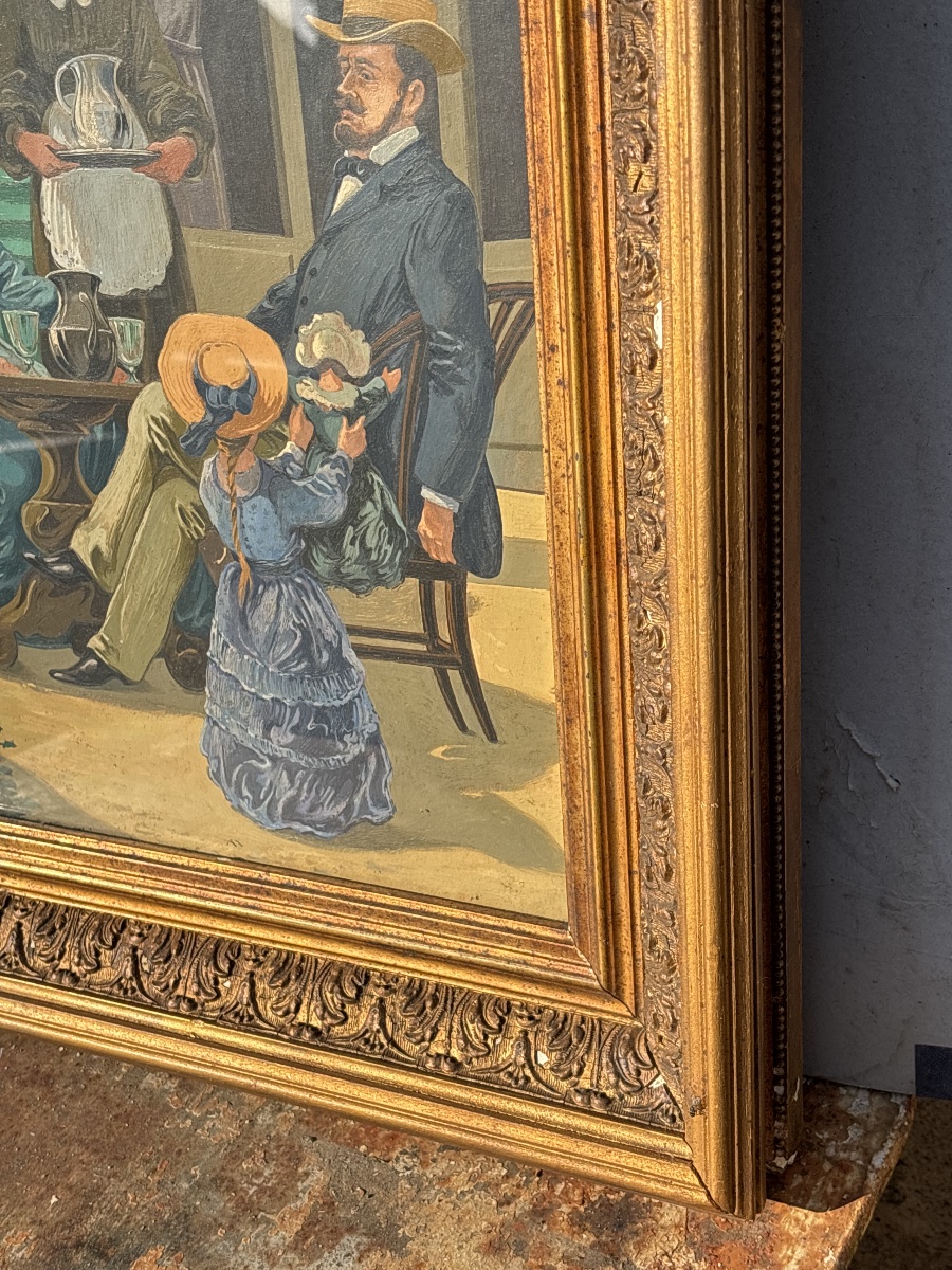 Family Scene, Circa 1890, In Philadelphia; Monogram Rb-photo-3