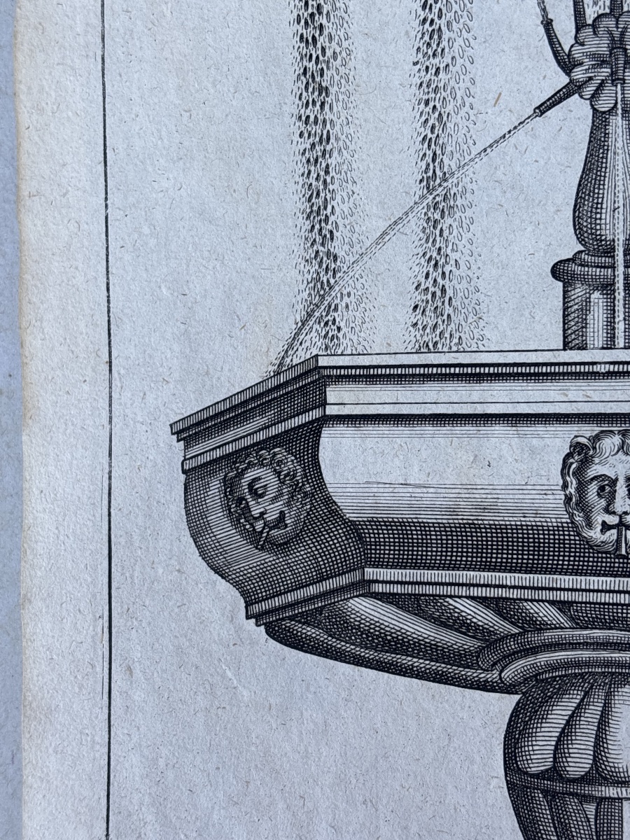 Georg Andreas Bockler : Cinq Estampes du 17 eme de Fontaines - Architectura Curiosa Nova -photo-4