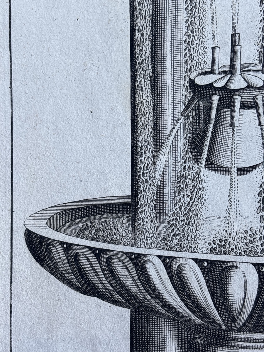 Georg Andreas Bockler : Cinq Estampes du 17 eme de Fontaines - Architectura Curiosa Nova -photo-6