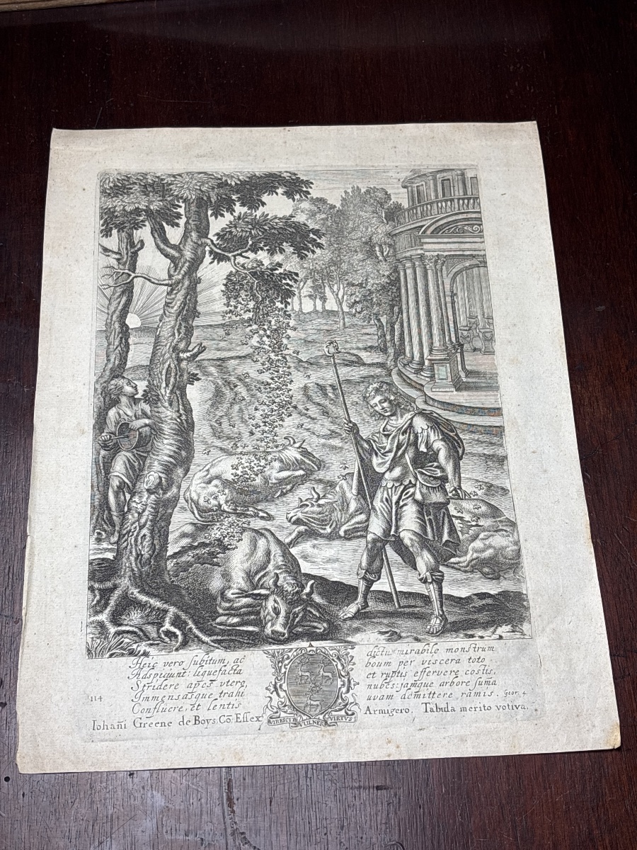 Wenceslaus Hollar (1607–1677) Wenzel Hollar Engraving Bees Georgics -photo-2