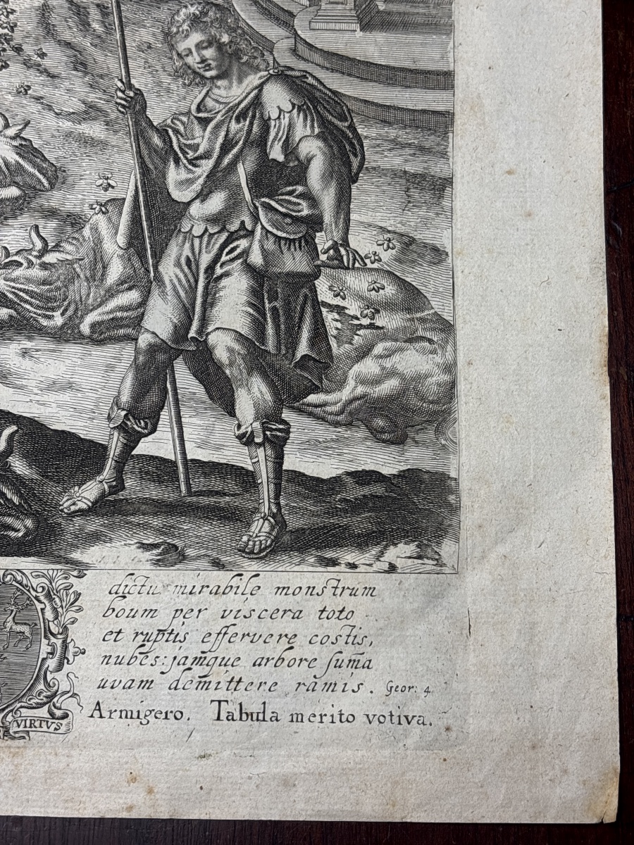 Wenceslaus Hollar (1607–1677) Wenzel Hollar Engraving Bees Georgics -photo-4