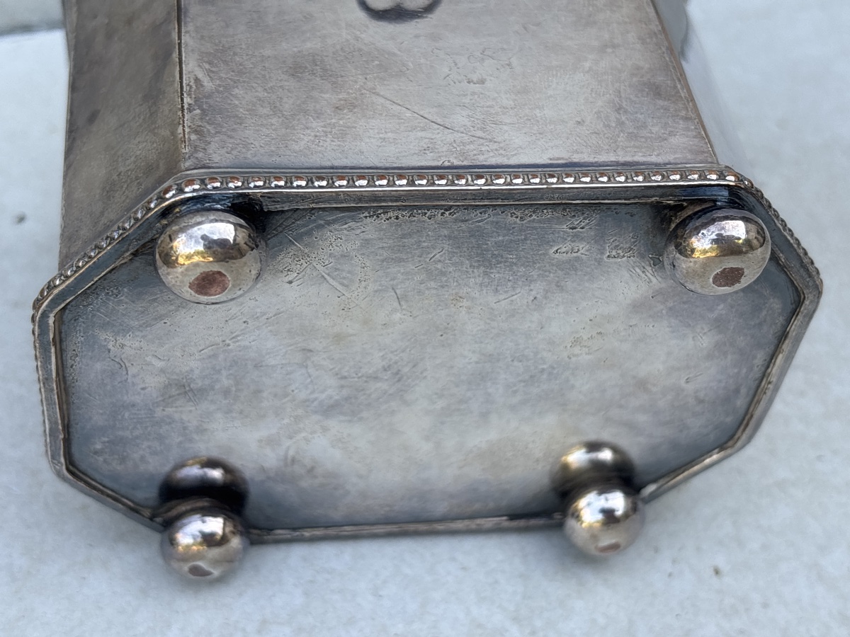 Silver-plated Metal Gift Set: English Tea Box Or Budapest Sugar Box -photo-4