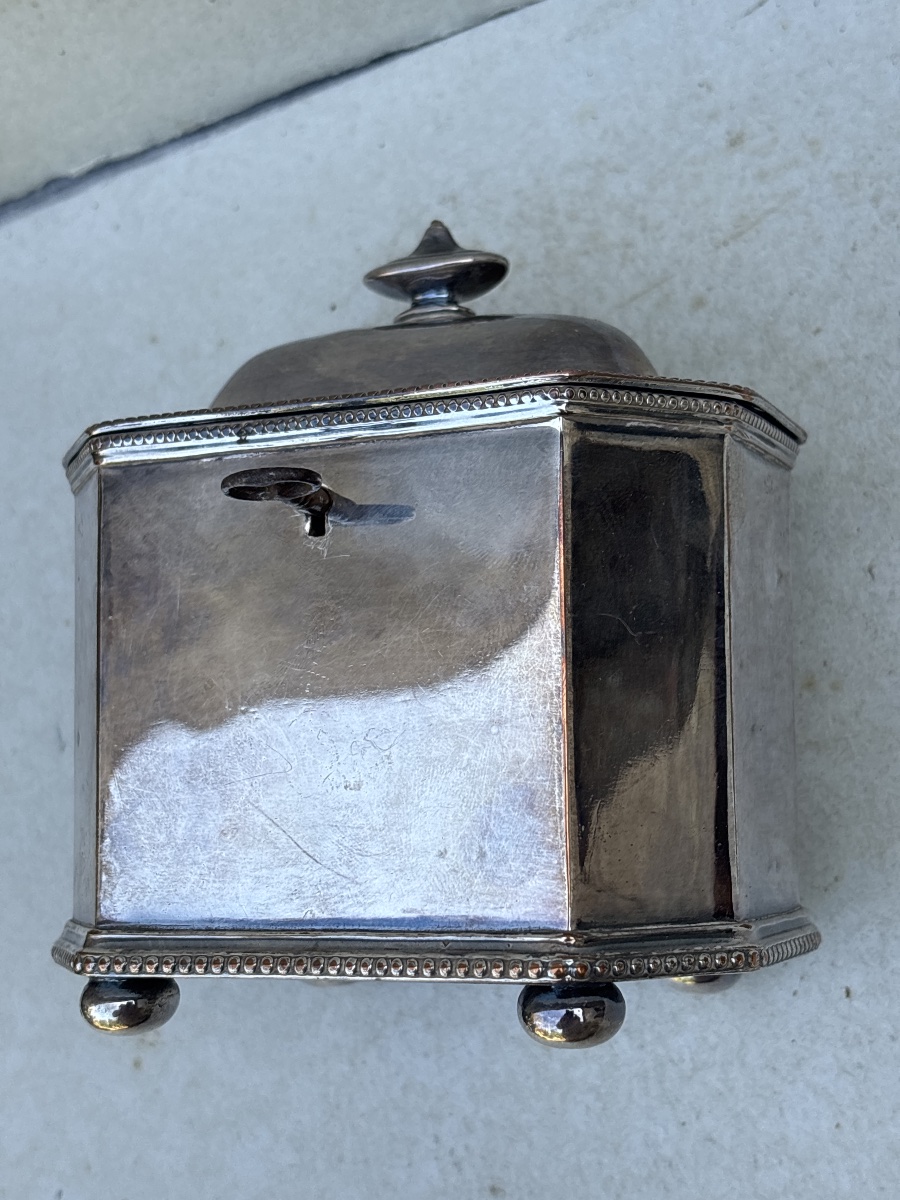 Silver-plated Metal Gift Set: English Tea Box Or Budapest Sugar Box -photo-5