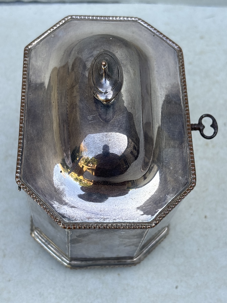 Silver-plated Metal Gift Set: English Tea Box Or Budapest Sugar Box -photo-7