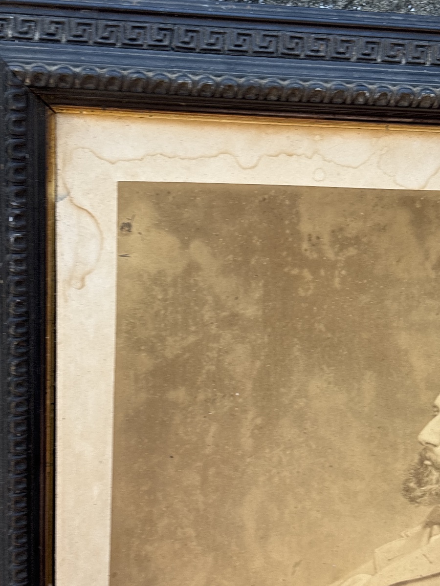 E. Appert (1830–1905), Very Large Portrait Of Léon Gambetta, Signed And Framed -photo-2