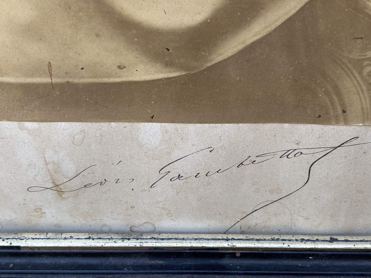 E. Appert (1830–1905), Very Large Portrait Of Léon Gambetta, Signed And Framed -photo-4