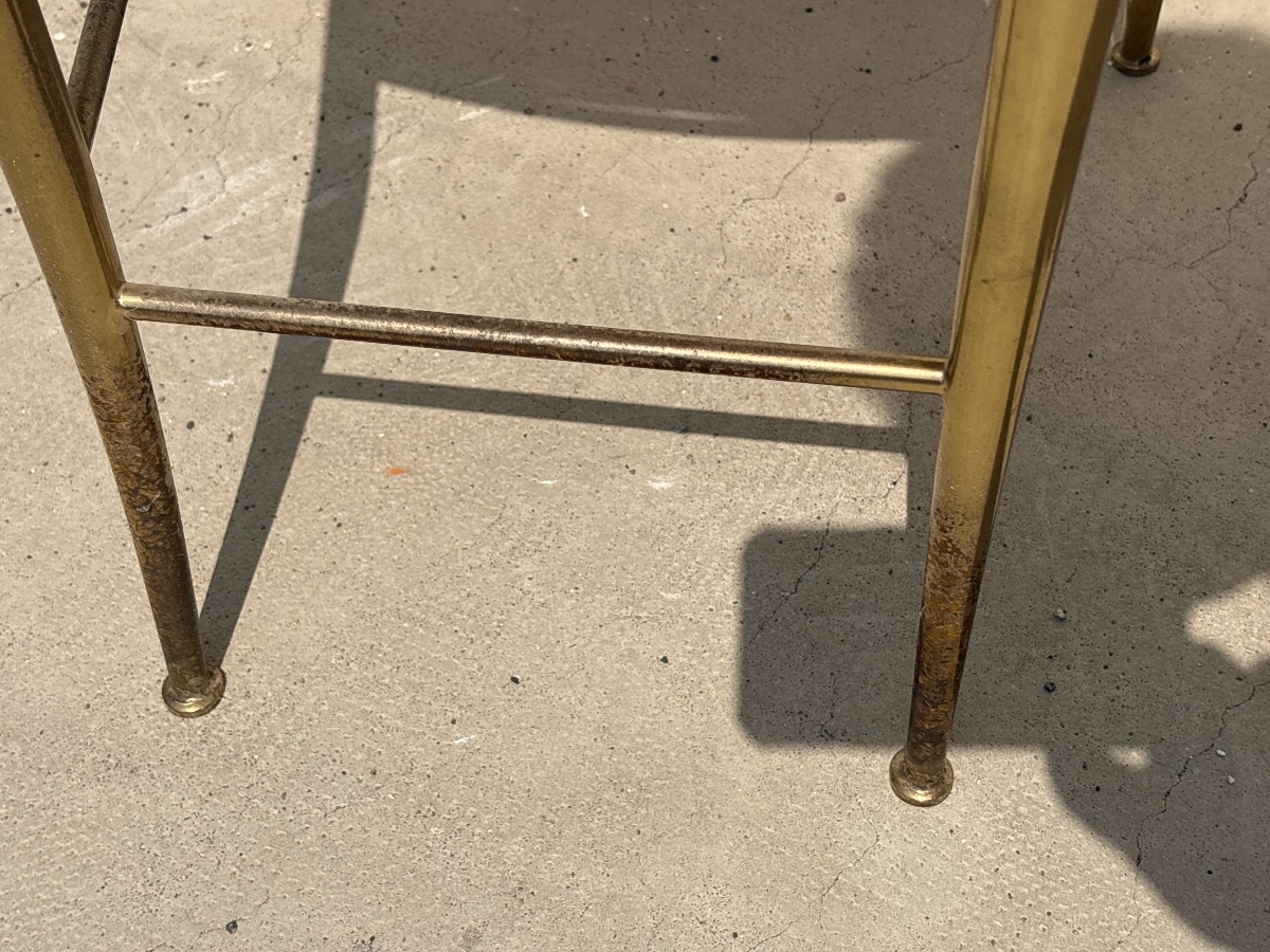Chiavari Chair, Lacquered Brass, Circa 1970 -photo-4