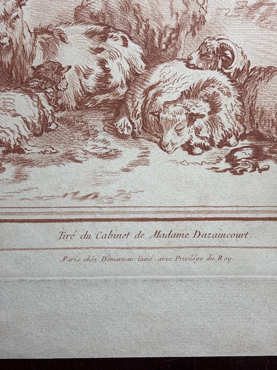 Gilles Demarteau (1722–1776), After Boucher, In The Style Of Red Chalk -photo-3